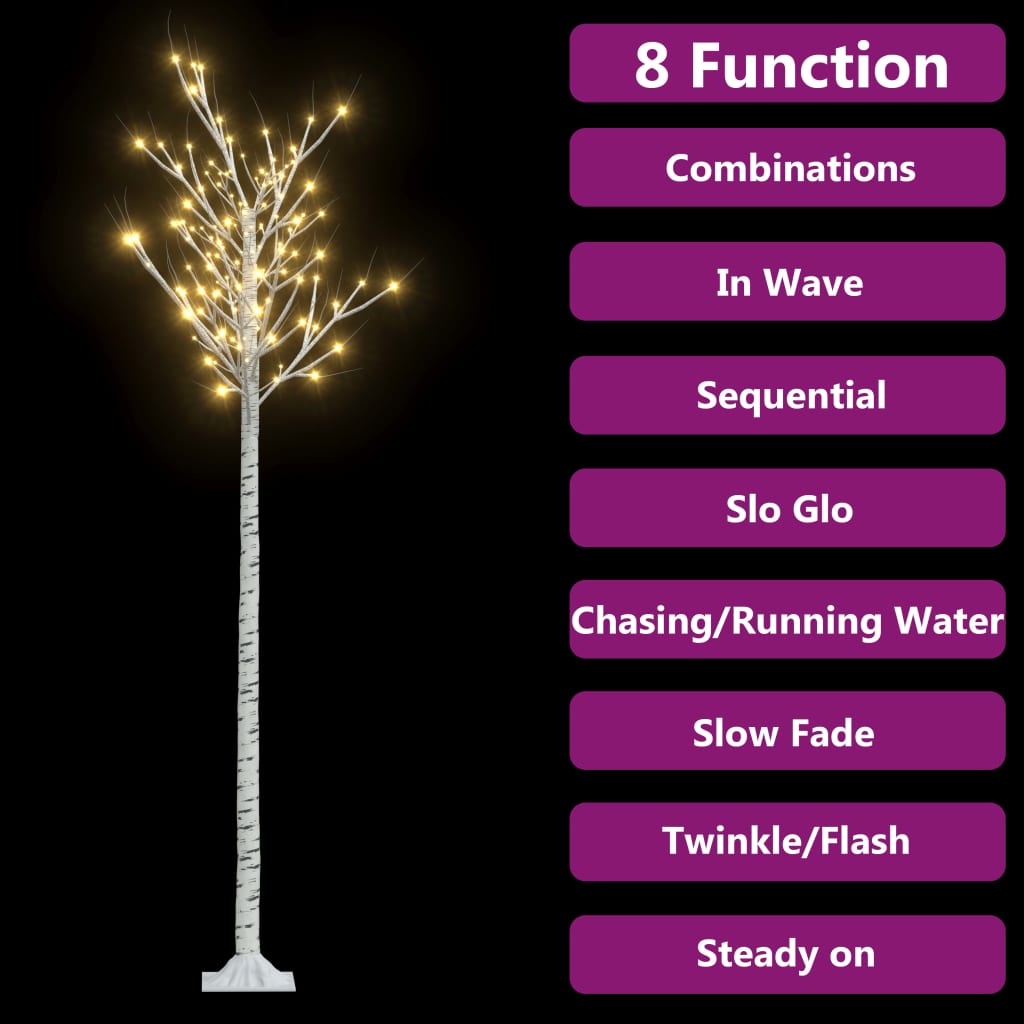 Sapin de noël 200 led blanc chaud saule 2,2 m int/ext