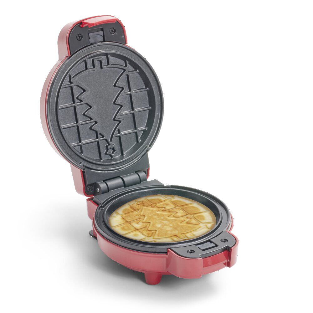 Mini gaufrier 5en1 rouge en aluminium 5 formes de gaufres