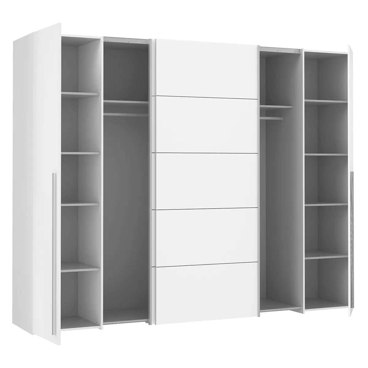 Kleiderschrank 4-trg. Naters weiss