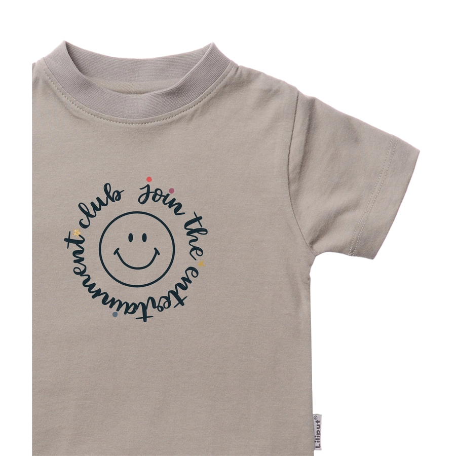 Liliput T-Shirt im 2er-Pack Please entertain me oliv-hellblau