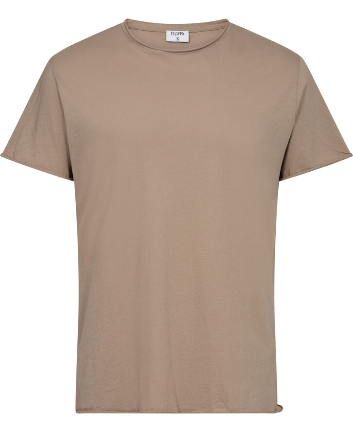 Filippa K Roll Neck Tee Faded khak