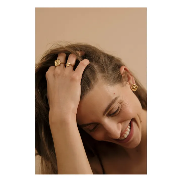 Louise Damas Bague Poire Georgia | Doré