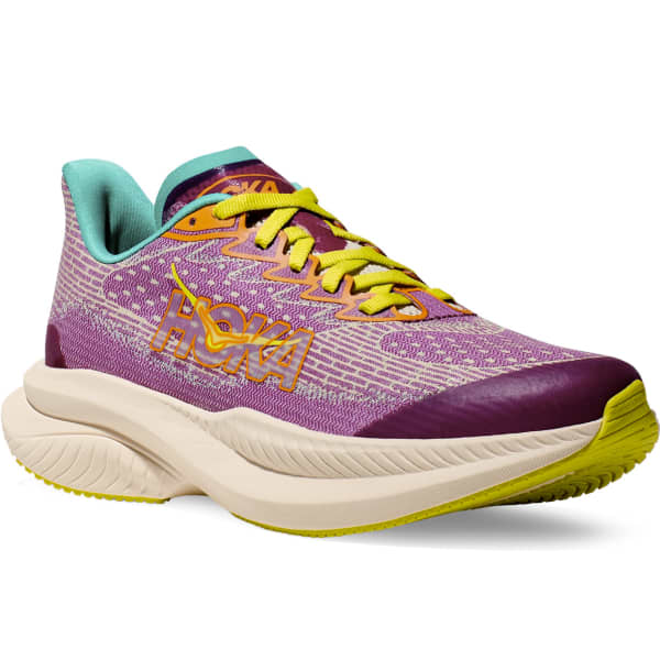 Chaussure running HOKA ONE ONE MACH 6 YOUTH FUCHSIA / ELECTRIC AQUA