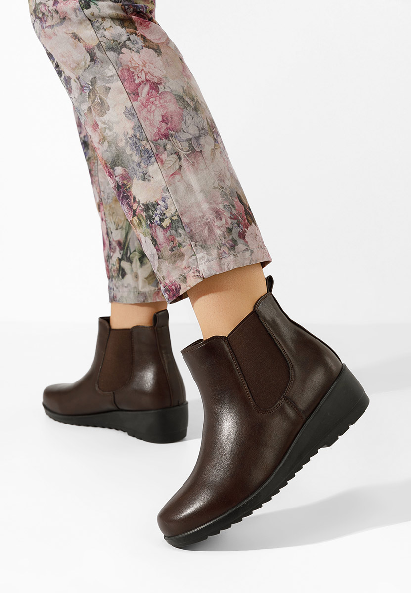 Bottines compensées bruns Eluisa