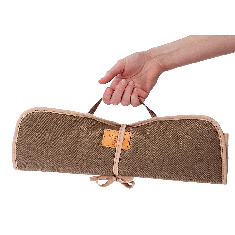 Couverture pour chiens et chats logan 100, double-face, tweed et velours doux, lavable, marron