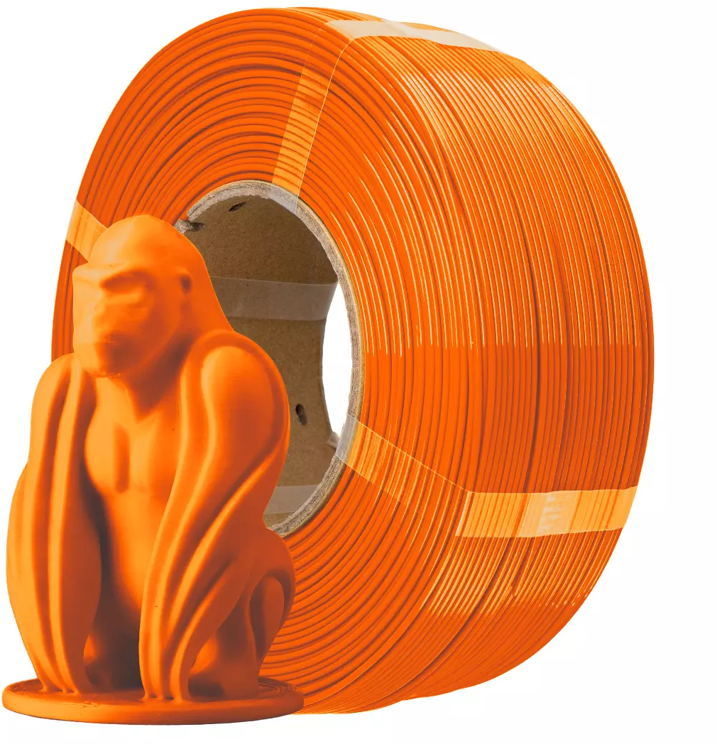 AzureFilm  PETG Hyper Speed Refill Orange, 1,75 mm / 1000 g    Universal Filament ohne Spule