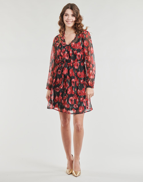 Only - ONLMARISE LUREX L/S STRING TOP CS PTM - Rouge