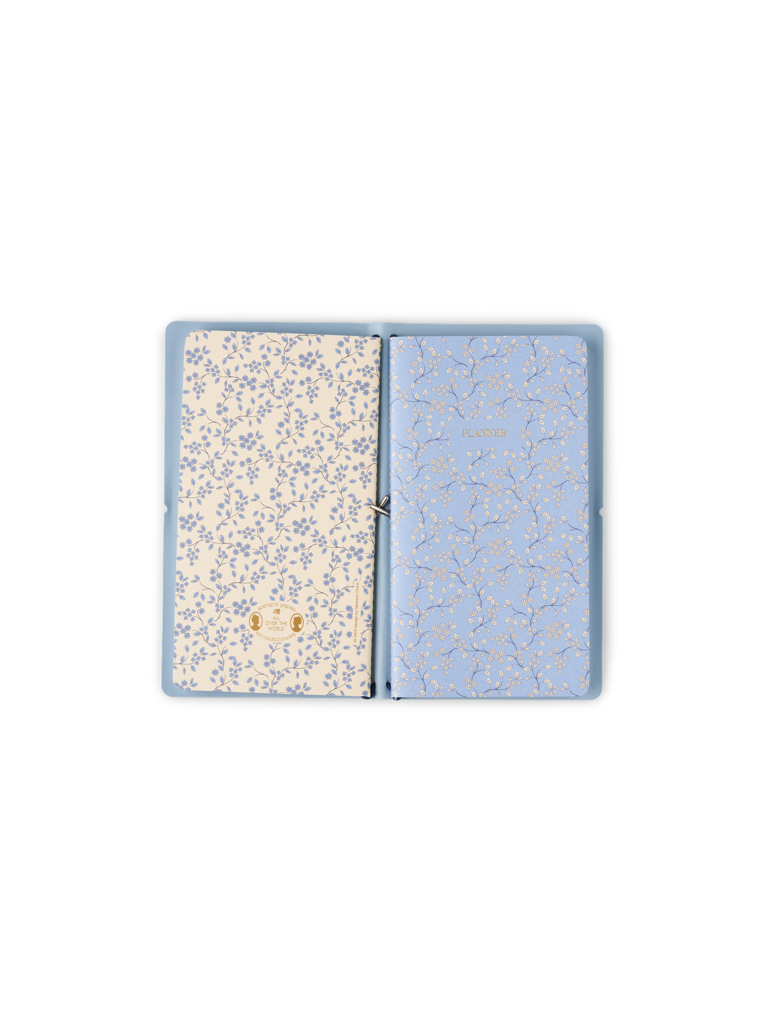 Ugeplanlægger og notesbog | Papir/PU. 11,5 x 20,5 cm. Softcover. 2 x 80 sider. | Ice Blue