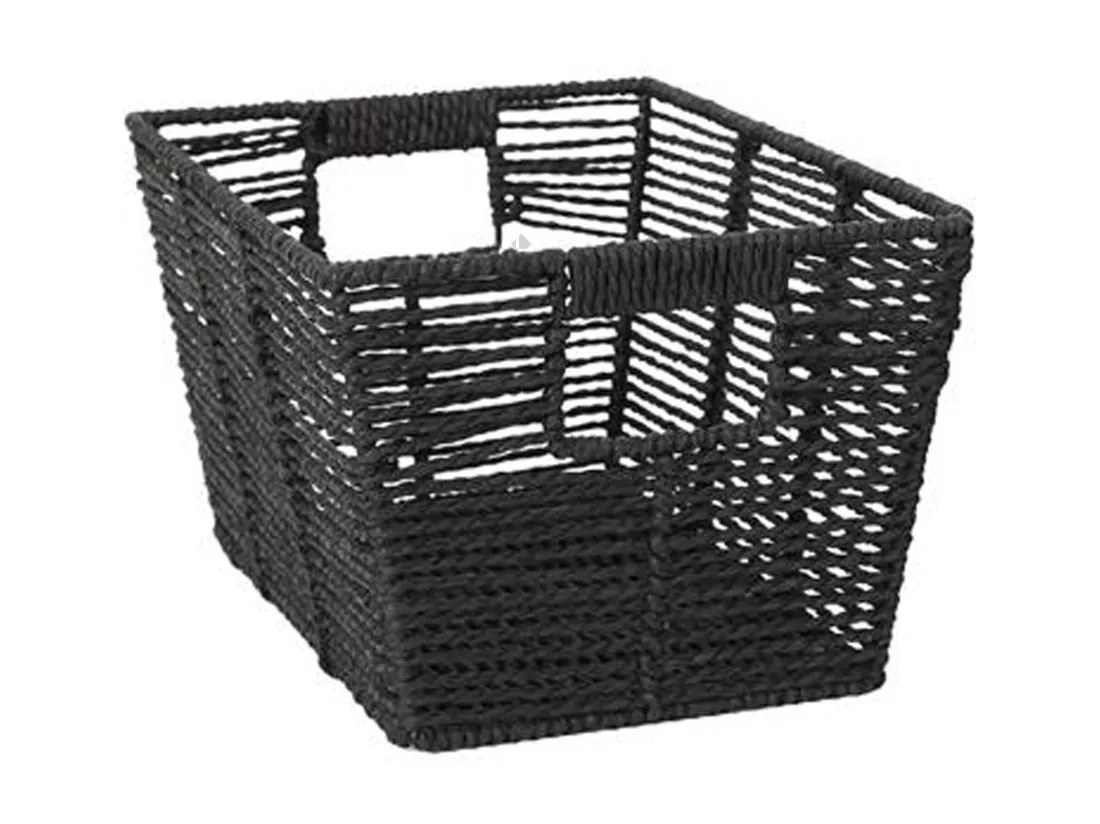 Panier de rangement 30x20x15 cm FOREST noir