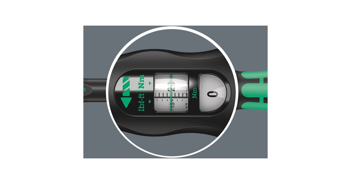 WeraClick-Torque A6 Set 1 draaimomentsleutel  (Zwart/groen)