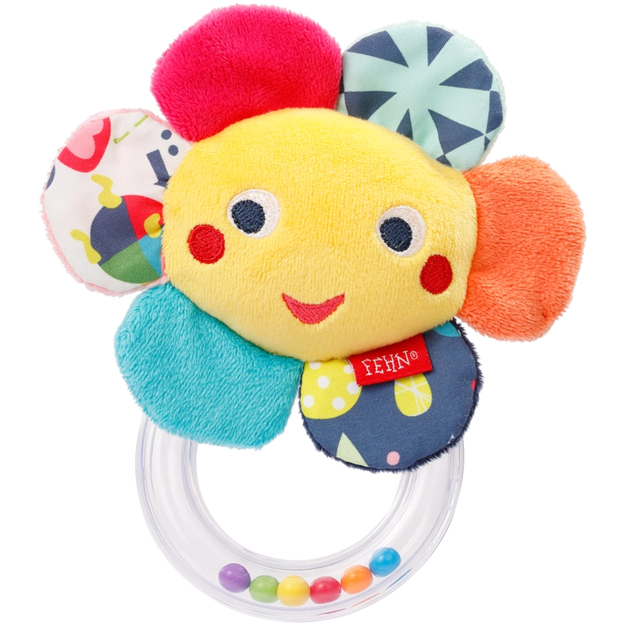 fehn® Rasselring Blume COLOR Friends