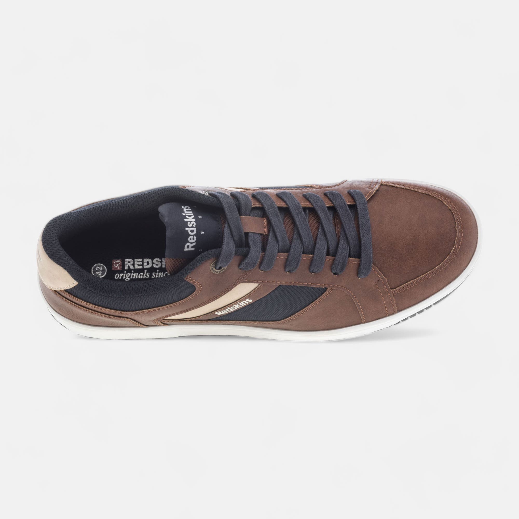 Baskets basses Homme cognac