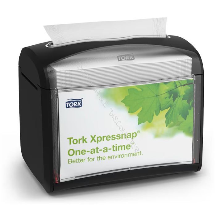 Tork 272611 Xpressnap Tabletop, dispenser zwart N4 Signature Line (272611)
