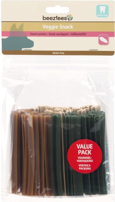 Beeztees hondensnack veggie staaf mix 12 cm 500 g
