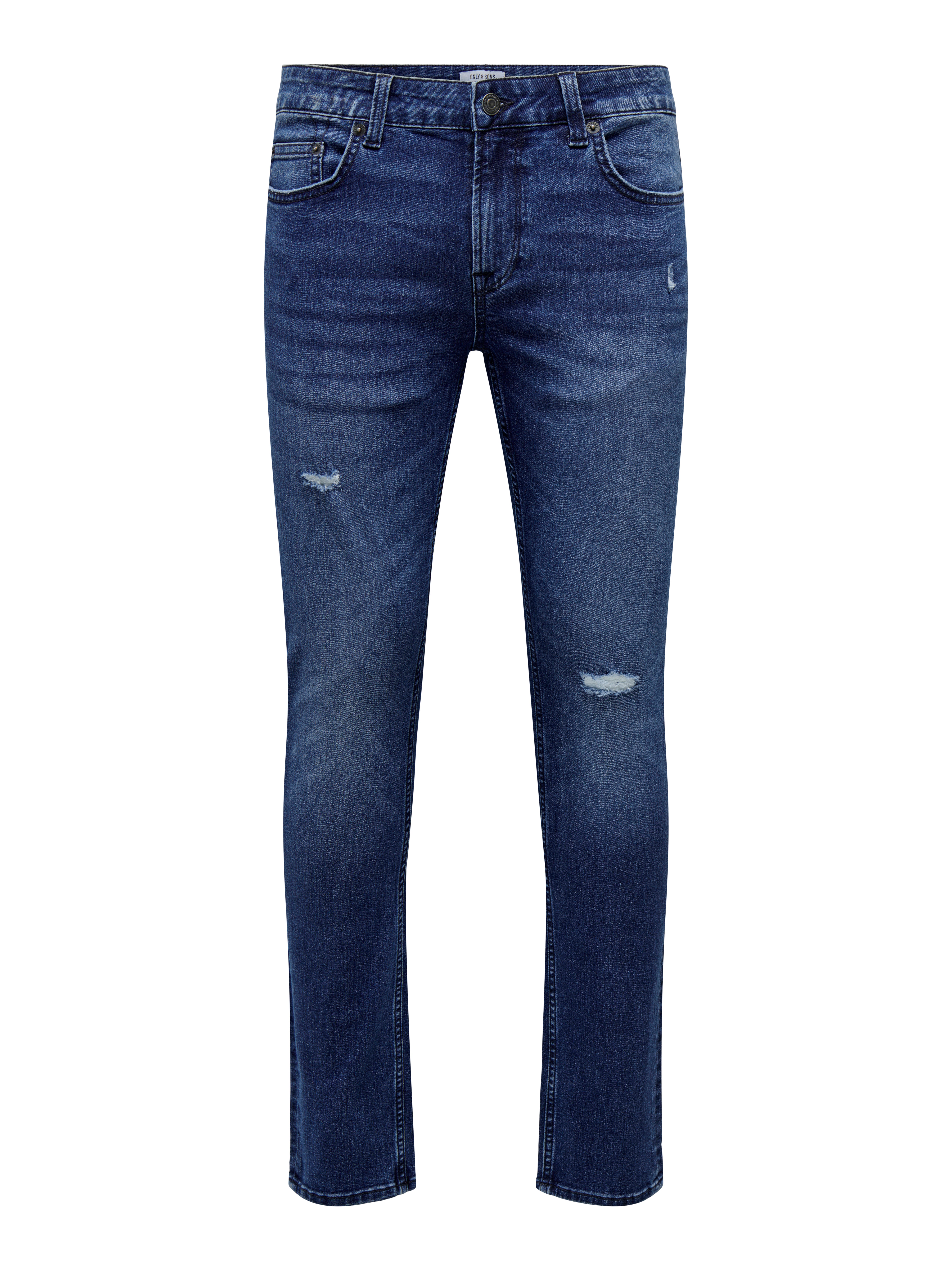 ONSLOOM Mid Rise Slim Fit Jeans Dark Blue Denim