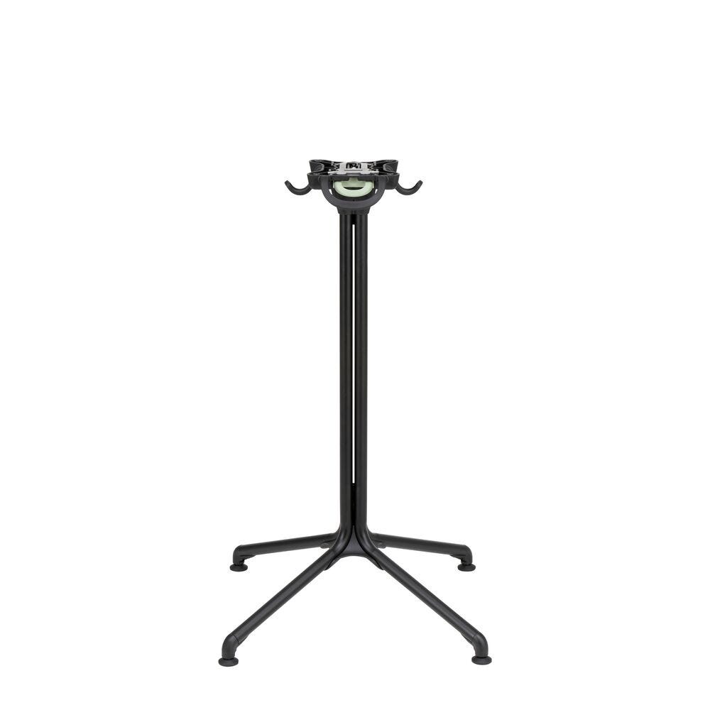 Zentraler Tischfuß Mittlere Höhe Horizon Stahl Schwarz Noir