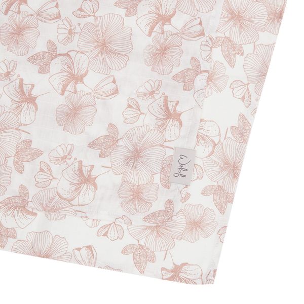 Witlof For Kids Flower Powder Hydrofiel Doek - 65 x 65 cm - 2 Stuks