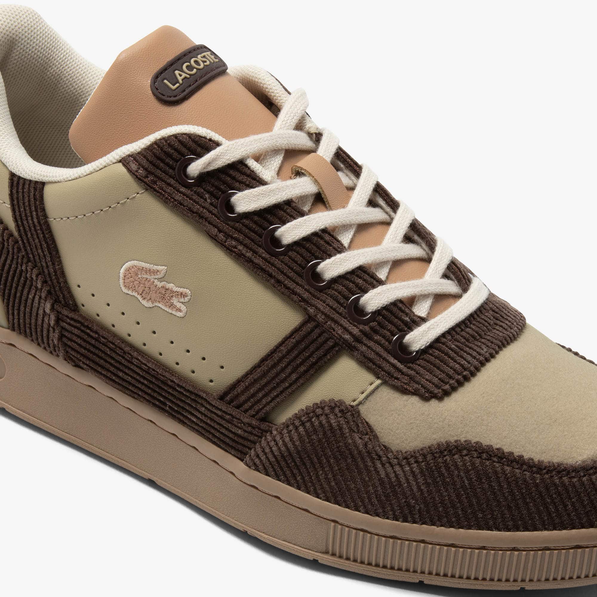 Sneakers T-Clip junior en cuir velours Sneakers - Marron - Lacoste - Enfant