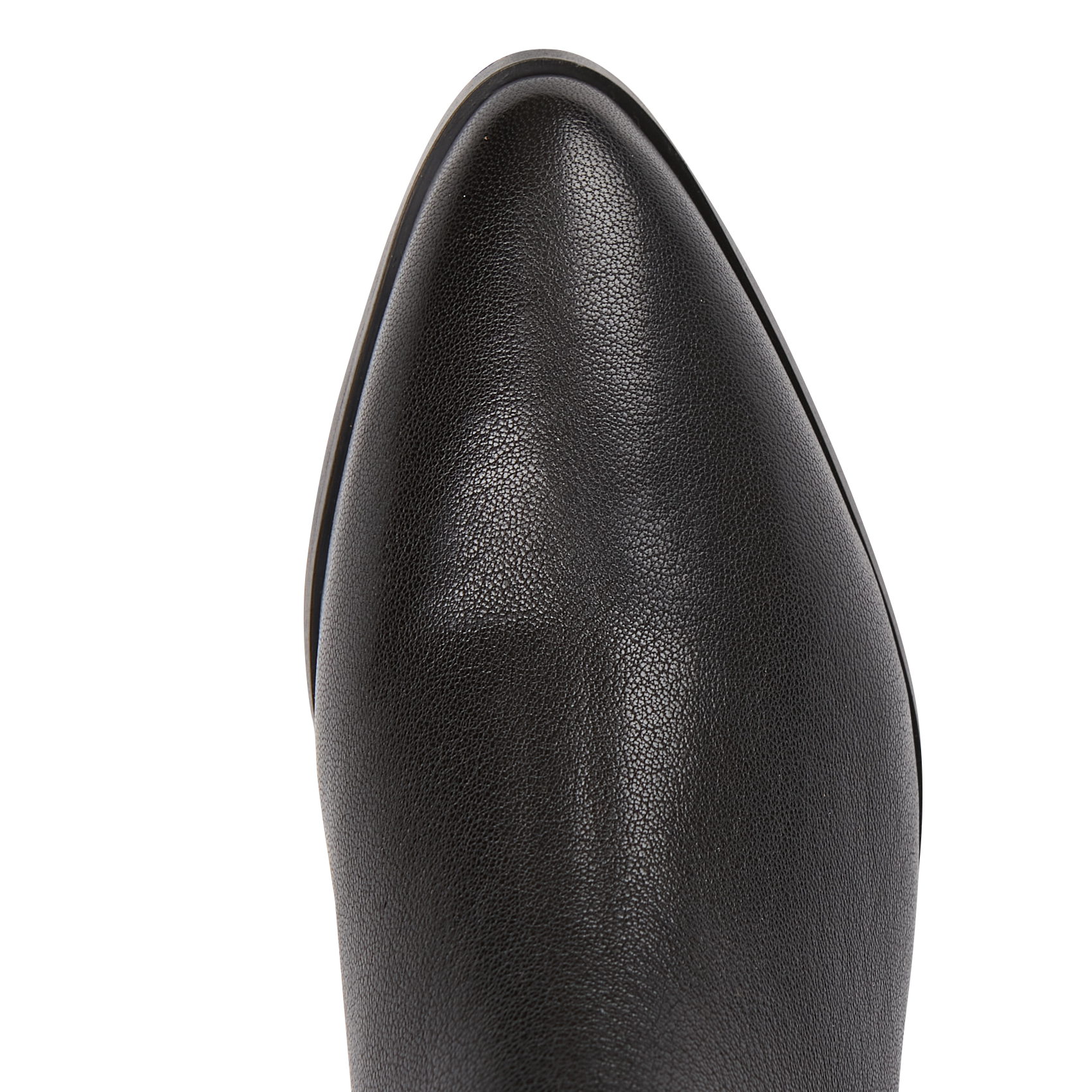 VICTOIRE - Bottines à talons en cuir| Noir