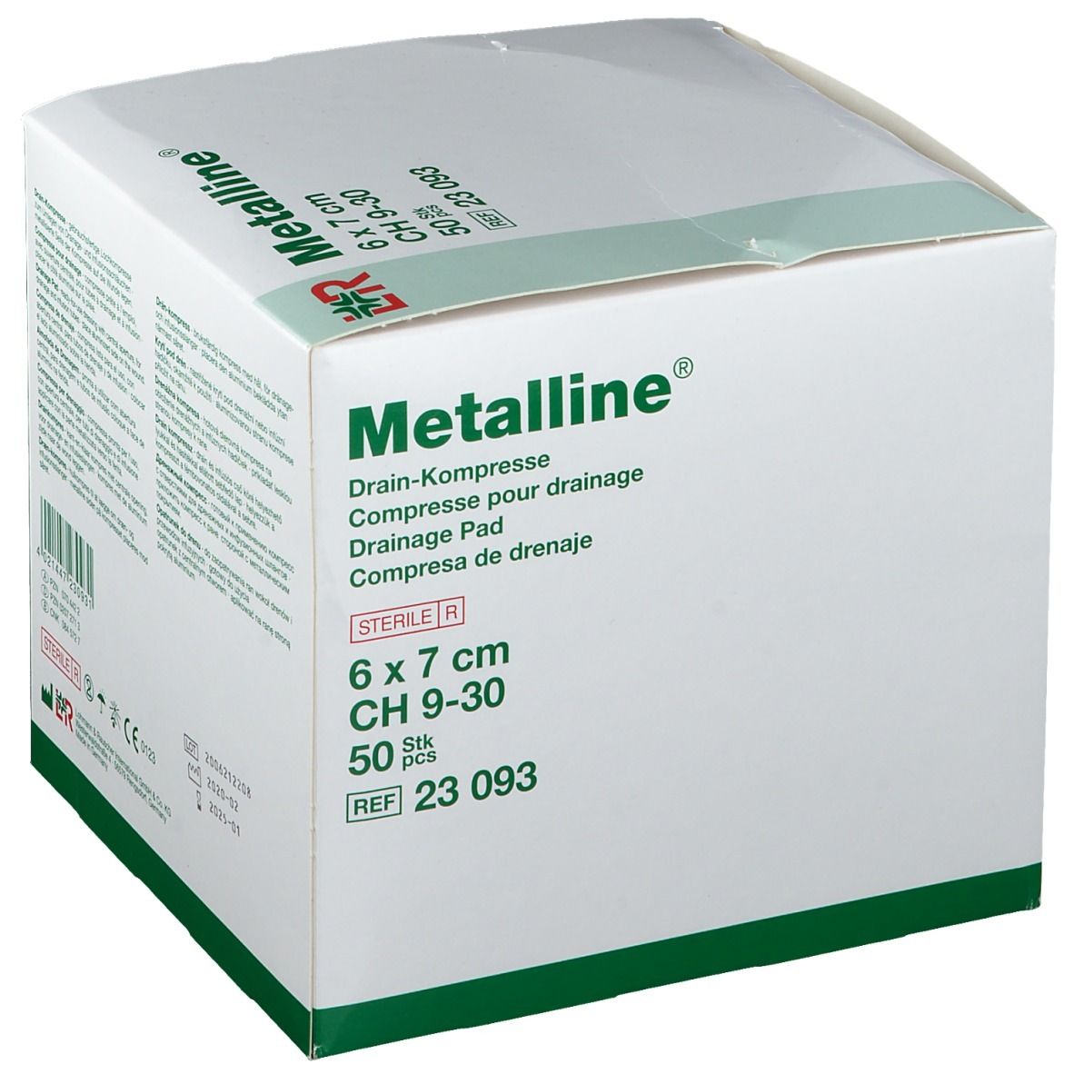 Metalline® Drain-Kompresse 6 cm x 7 cm steril