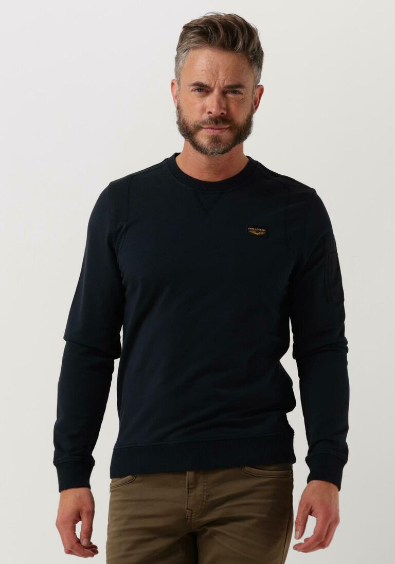 PME LEGEND donkerblauwe pme legend trui airstripe sweat