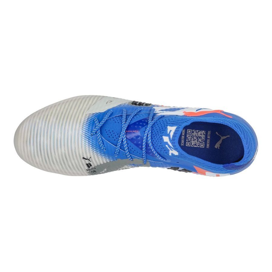 PUMA Future 8 Ultimate FG Forever - Blanc/Bleu/Gris/Noir/Glowing Red ÉDITION LIMITÉE