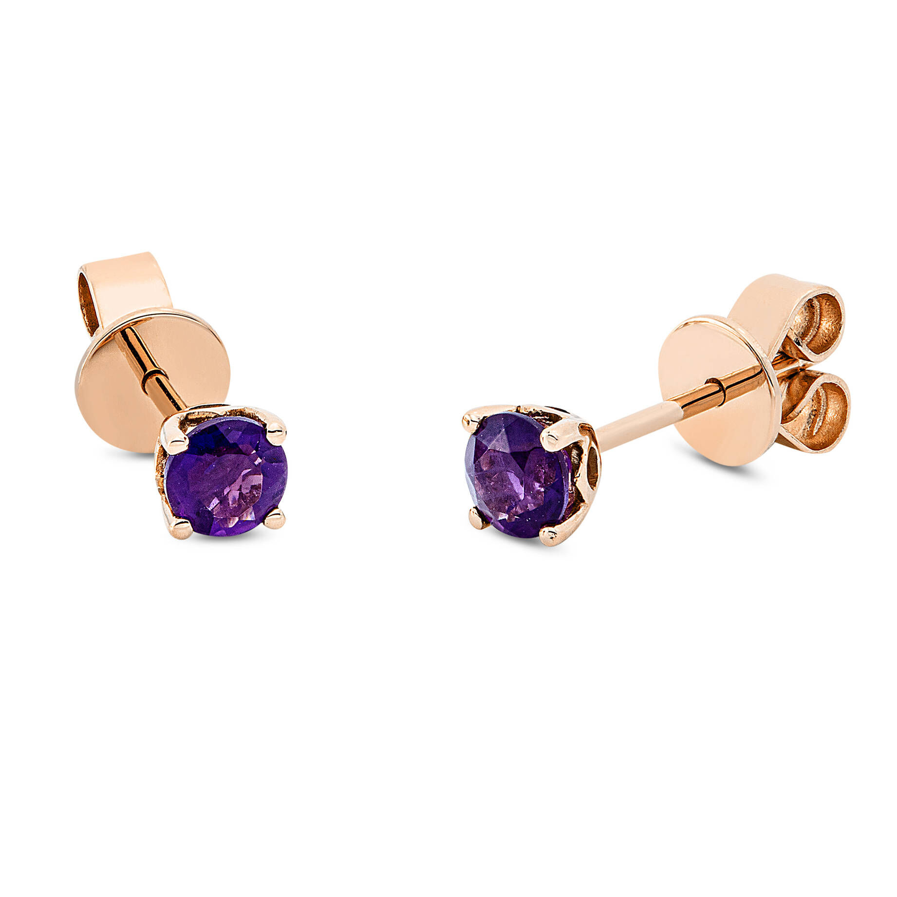 Diamond Group| Damen Ohrstecker mit Amethyst