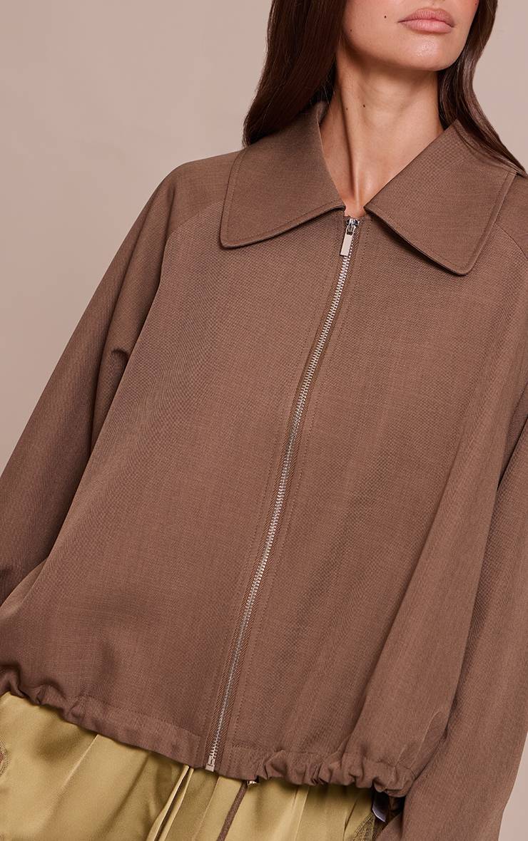 Moka Veste Bomber Utilitaire À Cordon De Serrage