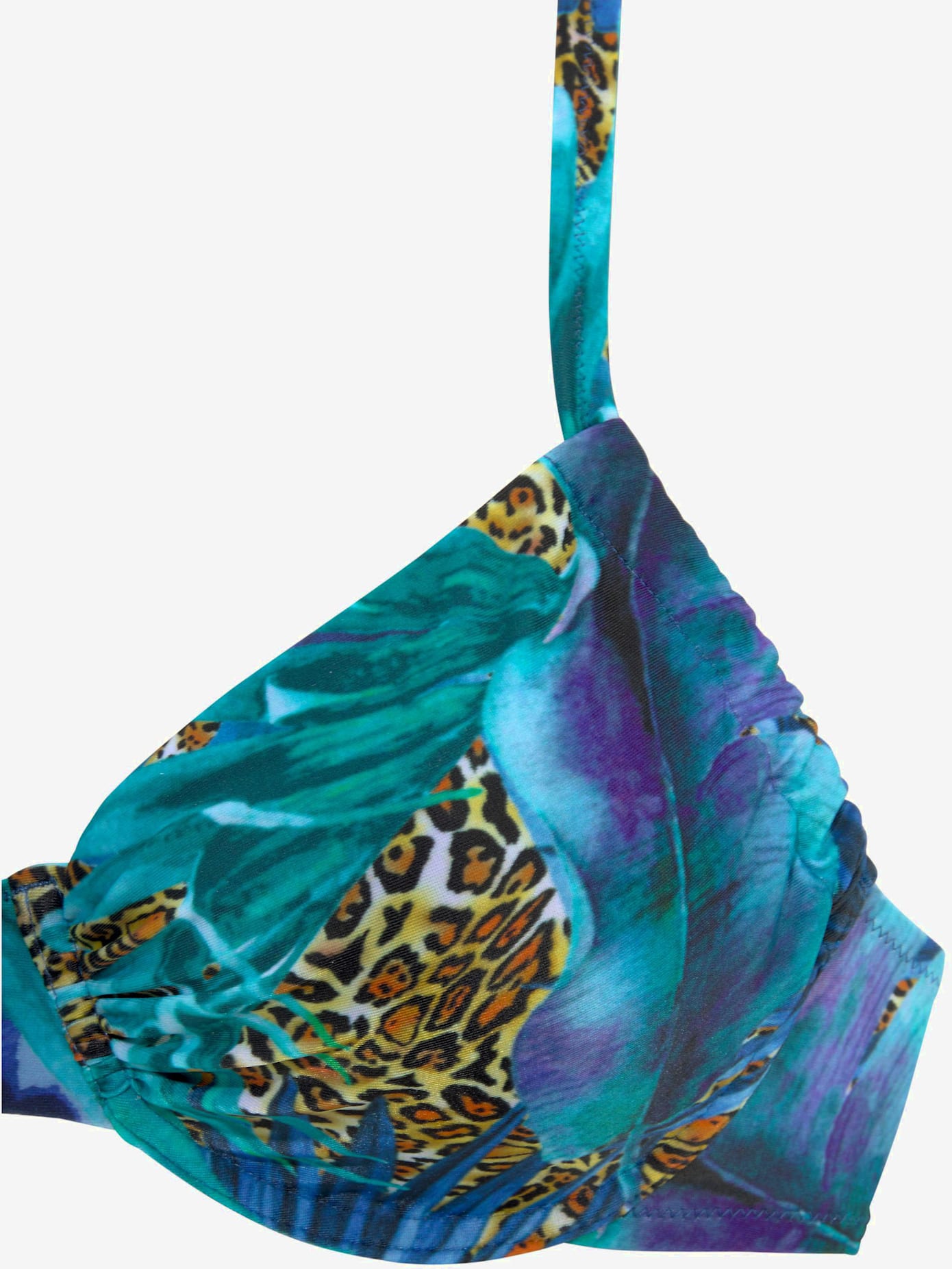 Maillot de bain à armatures aspect jungle