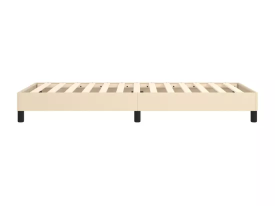 Sommier à lattes de lit Crème 80x200 cm Tissu