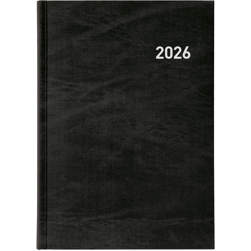 Biella Agenda 2026 Registra, 1 Tag / Seite, schwarz