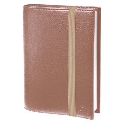 Agenda à élastique Time&Life Pocket - 1 semaine sur 2 pages - 10 x 15 cm - cuivre - Quo Vadis
