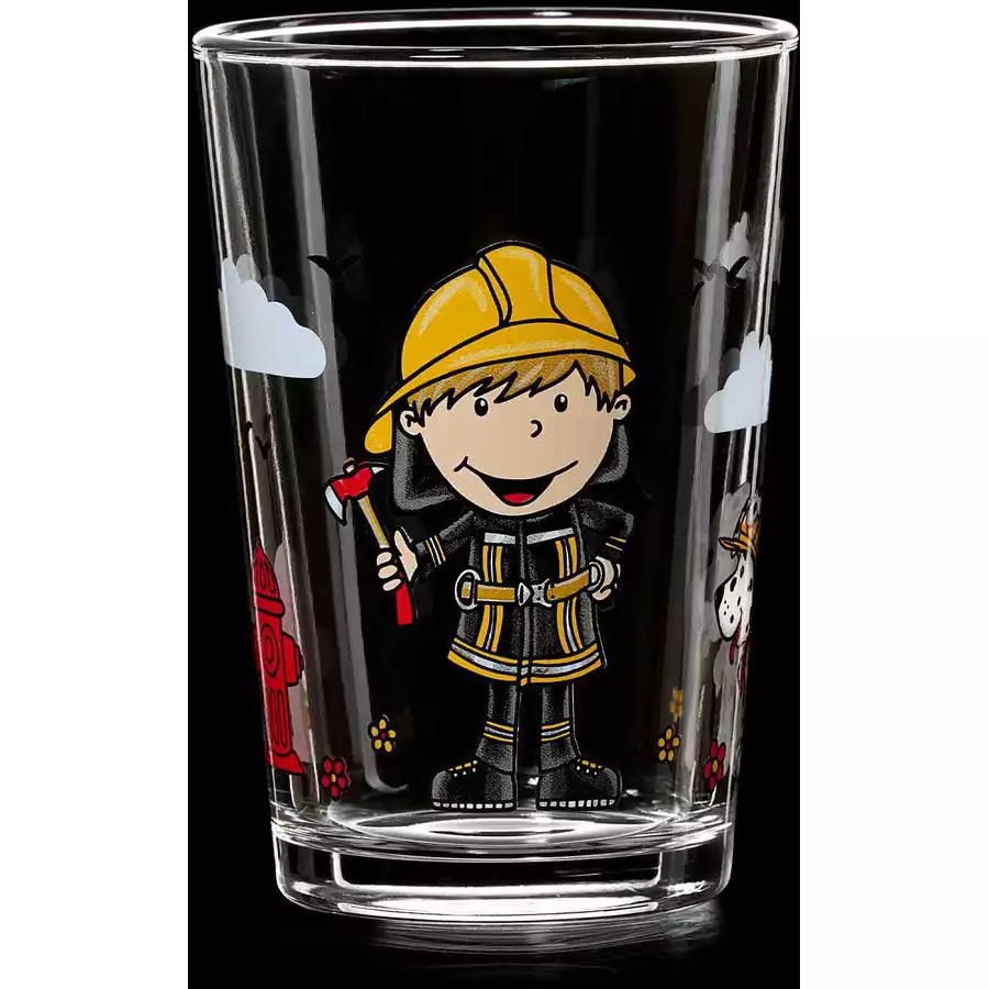 Ritzenhoff & Breker GmbH & Co. KG Kindergläser Feuerwehrmann Bernie 205 ml 3er Set bunt