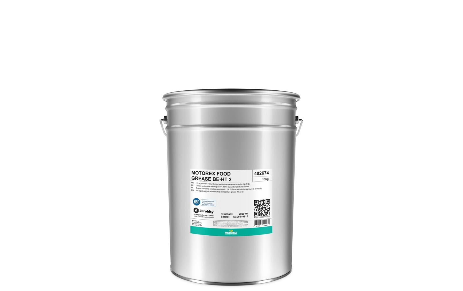 Food Grease BE-HT 2 18 kg<br>Hochleistungsfett