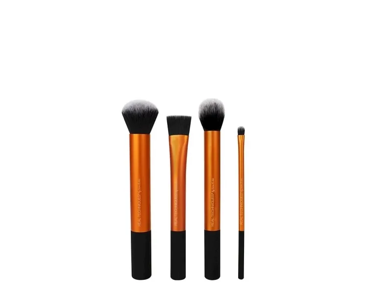 Real Techniques REAL TECHNIQUES_SET Base Flawless Bse Set contouring brush   precise brush   powder or mineral foundation brush   foundation brush   brush container