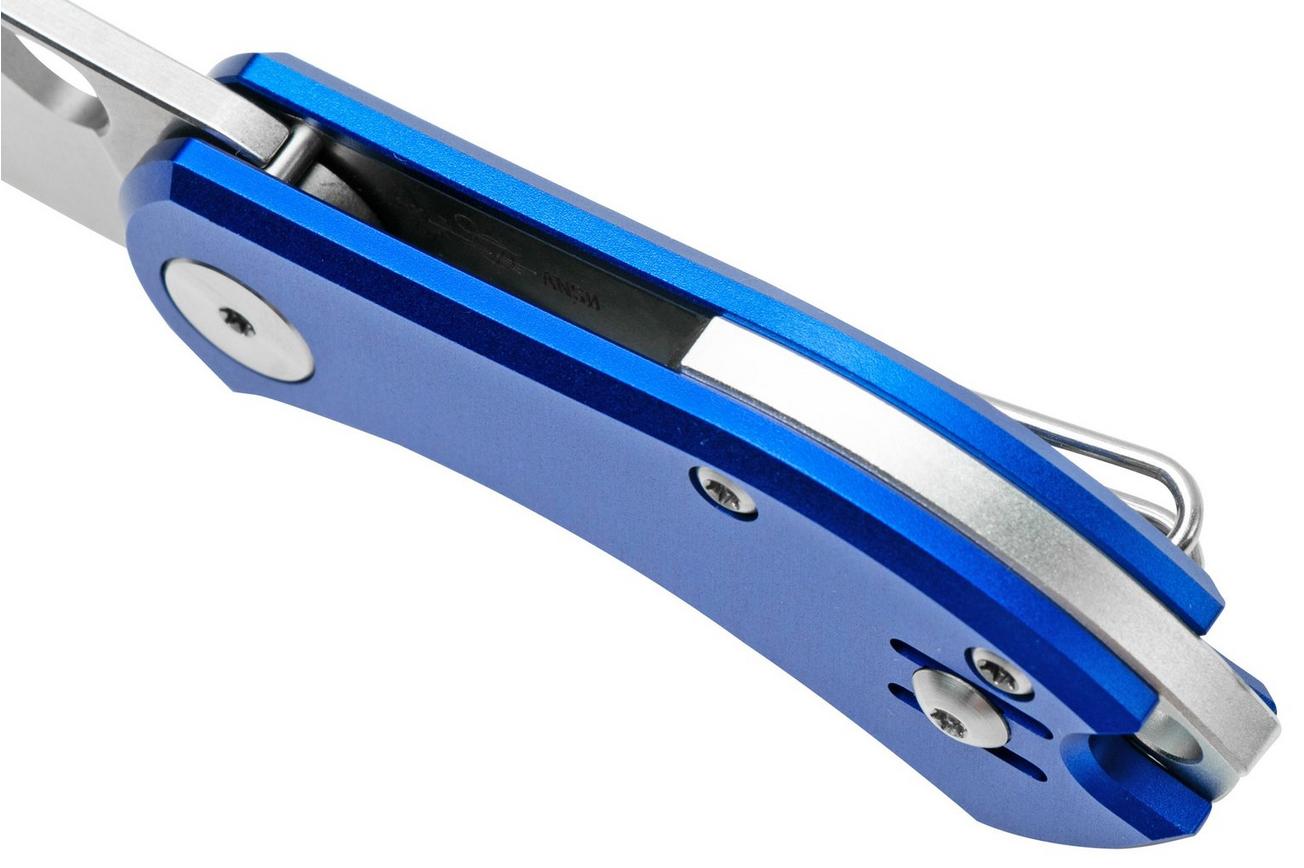GiantMouse ACE Nibbler Blue Aluminum, N690 zakmes, Ansø en Voxnaes design