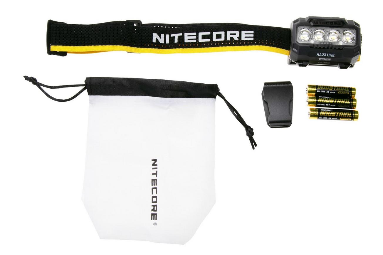 Nitecore HA23 UHE LED Black, oplaadbare hoofdlamp, 600 lumen