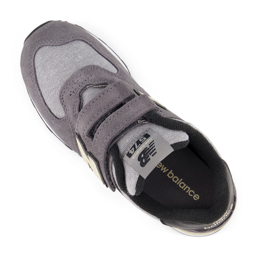 New Balance 574 Hook And Loop Sneakers, Magnet/Sandstone, 32