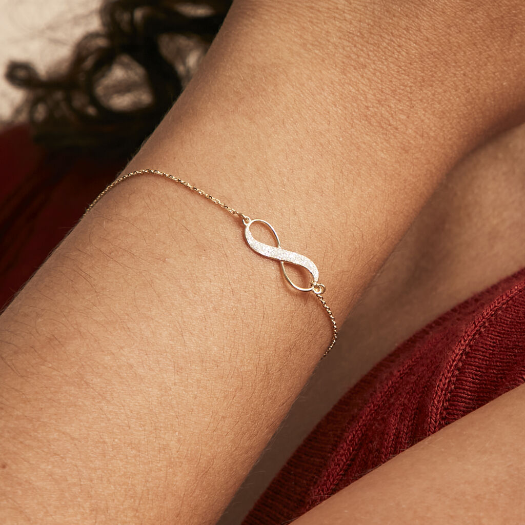 Bracelet Maryeme Infini Glitter Or Jaune
