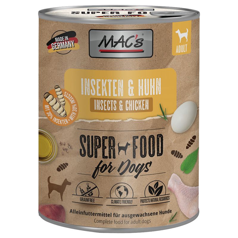 MAC's avec des insectes 6 x 750 g