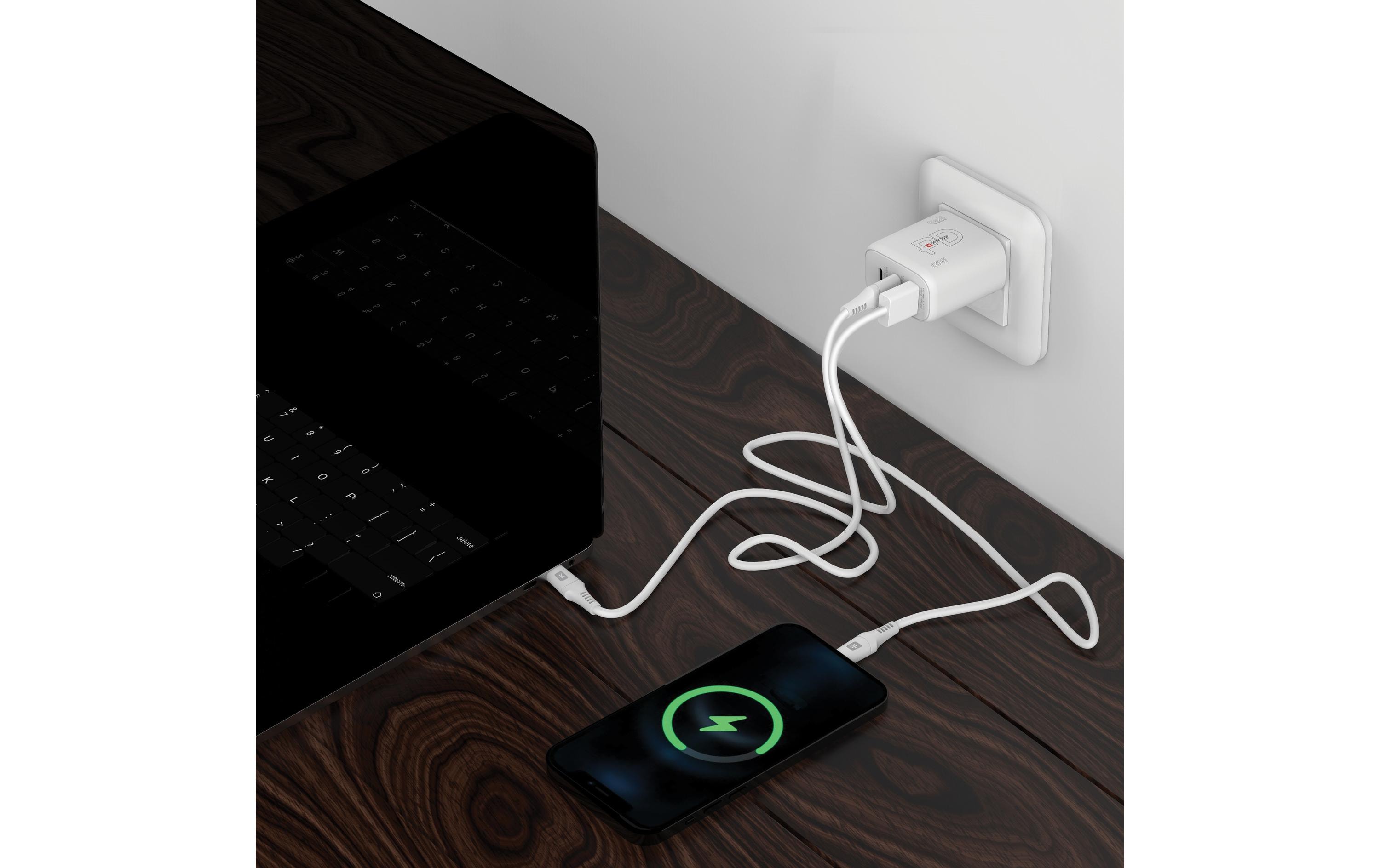 USB-Wandladegerät GaN EU, 2x USB-C, 1x USB-A, 65 W, WeissUltrakleines, leistungsstarkes USB-Ladegerät mit 65 W Leistung