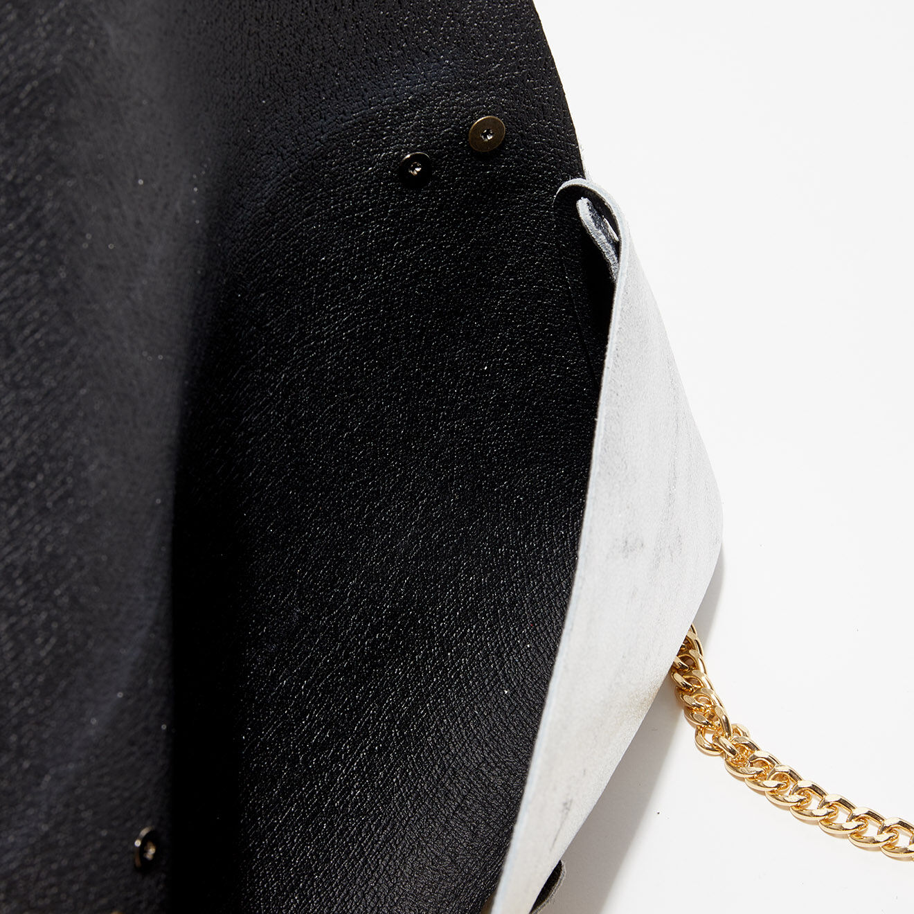 Christian Laurier Sac bandoulière en Cuir Ivy argenté - 23x12x11 cm