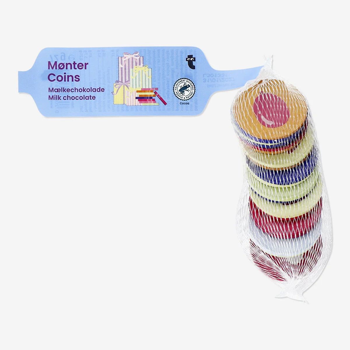 Chokolademønter i net