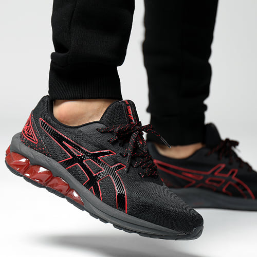 Baskets Gel Quantum 180 VII 1201A631 Black Red Alert