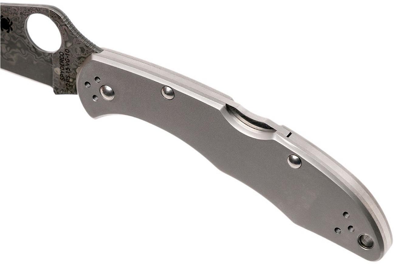 Spyderco Delica 4 Titanium Damascus C11TIPD zakmes