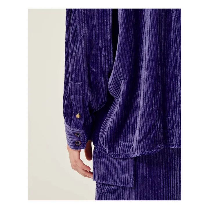 Sessùn Sur-Chemise Kyoto Velours Côtelé | Violet