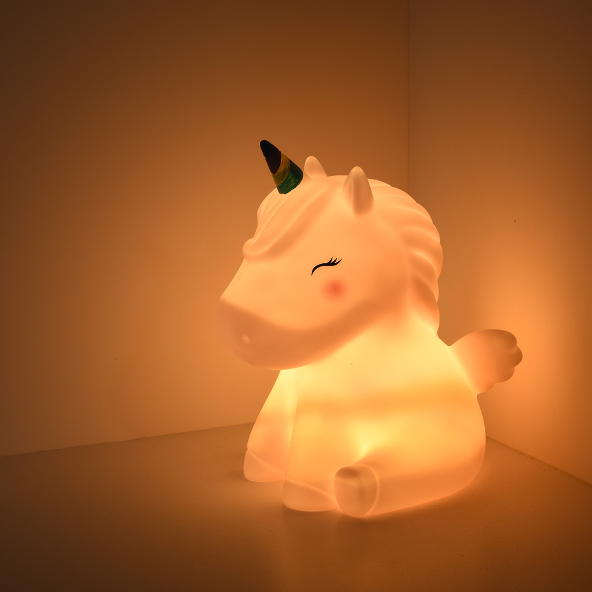 Topomini LED-Leuchte Einhorn batteriebetrieben rosa
