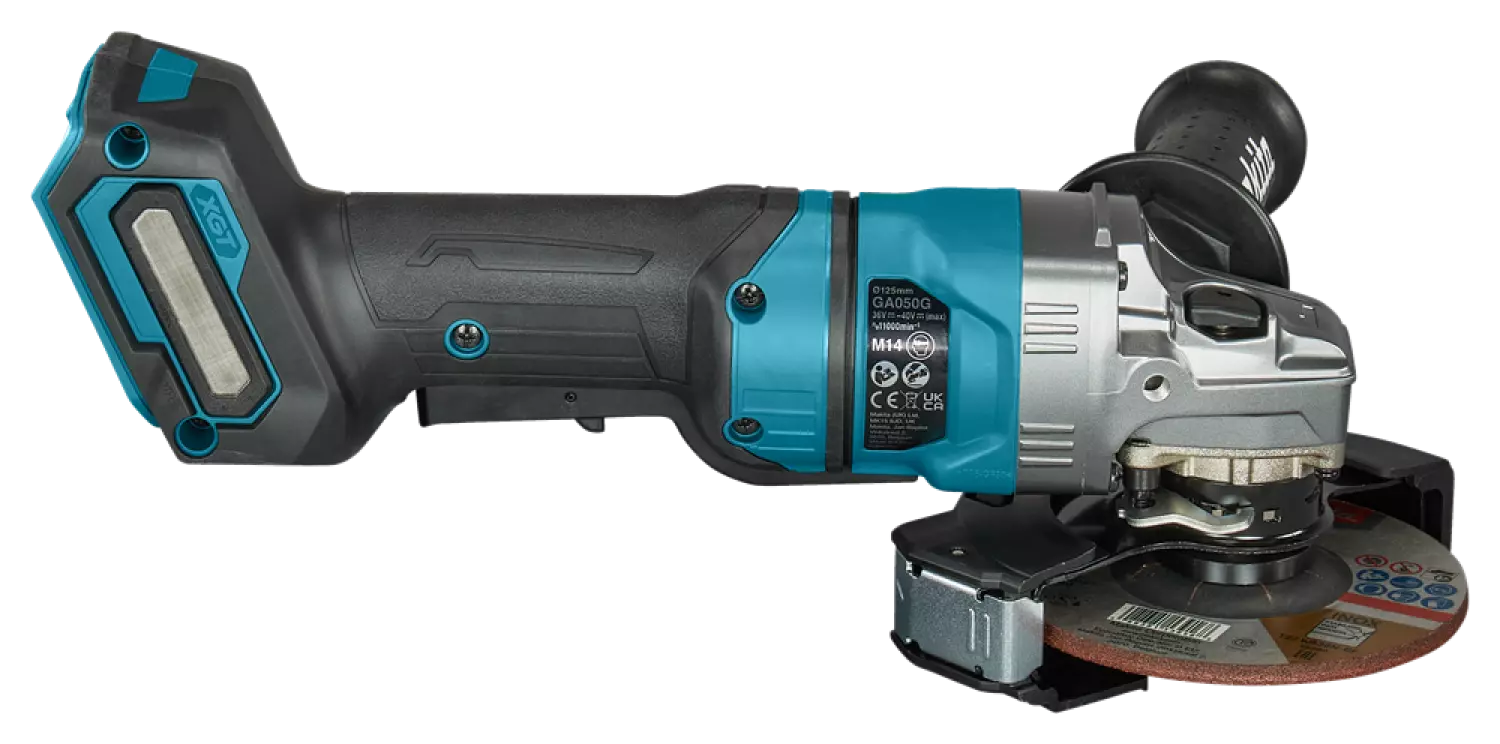 Makita GA050GZ 40V Li-ion accu haakse slijper body - 125mm - Veiligheidsschakelaar