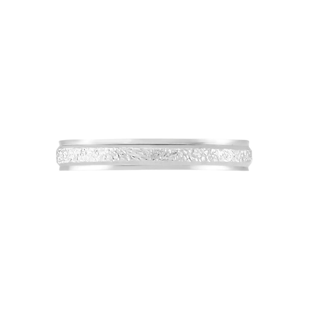 Alliance Caroline Sablee Ruban Plat Or Blanc