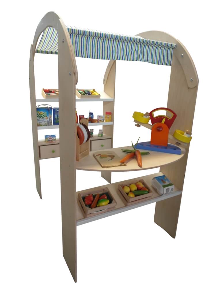 Kaufladen-Marktstand mit Markise